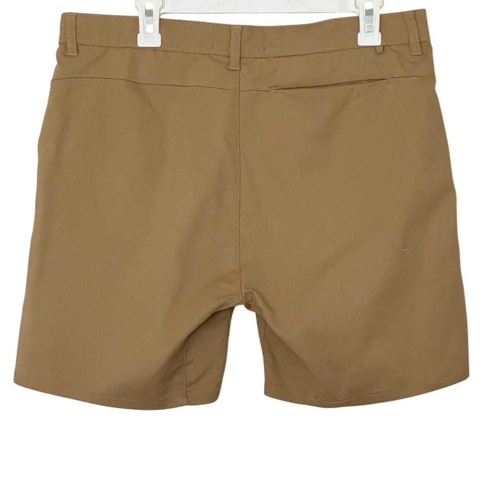 DU/ER Performance Chino Shorts Khaki Tan Stretch Mens 36 - Picture 2 of 7